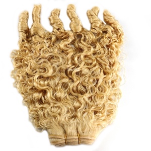 Extensions de cheveux humains vierges, bouclés naturels, blonds 613, volume ajouté, cheveux humains vierges birmans, cheveux humains réels, Remy vietnamien brut - Product Image 6