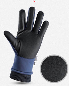 Sarung tangan Ski musim dingin penghangat sendiri sarung tangan olahraga dengan pegangan tangan untuk Snowboarding terbuat dari kulit poliester dan PU - Product Image 4