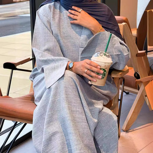 Zifeng OEM Ropa Islamica Eid ultimo Design Dubai medio-orientale <span class=keywords><strong>turco</strong></span> ampio Plus Size abito elegante - Product Image 3