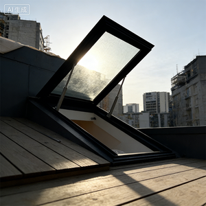 Claraboya Automática de <span class=keywords><strong>Techo</strong></span> Abatible de Aleación de Aluminio <span class=keywords><strong>con</strong></span> Ventilación Natural y Función de Escape de Incendios para Viviendas Residenciales - Product Image 5