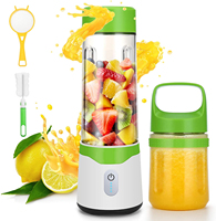 500Ml + 350Ml Draagbare Blender Machine Draagbare Usb Opladen Mixer Juicer Squeezer Oplaadbare 500Ml Blender