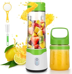 Mesin Blender Portabel 500Ml + 350Ml Blender Pemeras Isi Ulang Usb Portabel Blender 500Ml