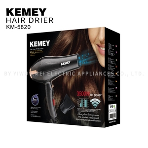 Venta caliente KM-5820 KEMEY salón concentrador difusor iónica de función secador de pelo profesional - Product Image 4