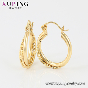 99338 <span class=keywords><strong>Xuping</strong></span> 2019 Joyería de Moda al por Mayor, Pendientes de Cobre Ecológico con Baño de Oro de 14K para Mujer - Product Image 4