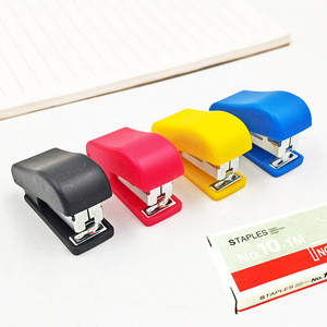 Mini Stapler Set Plastic Office Student Stationery Binding Tool Random Color - Product Image 4