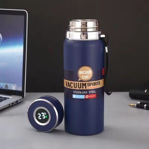 Thermos intelligent en acier inoxydable de 1L avec affichage numérique LED de la température pour l'extérieur, bouteille d'eau isotherme pour la vente en gros - Product Image 4