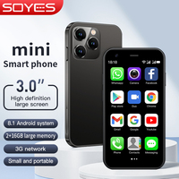SOYES XS15 Mini Smartphone Android 8.1 Écran 3.0 Pouces 2 Go de RAM 16 Go de ROM Double SIM en Veille Play Store Réseau 3G Petit Téléphone
