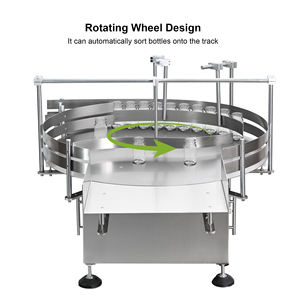 Table de remplissage et de collecte rotative automatique pour petites bouteilles rondes, pour ligne de remplissage, bouchage et étiquetage - Product Image 4