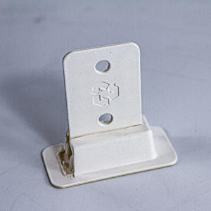 Inserts de support d'étagère ondulée de connecteur en plastique de carton utilisés par des supports d'affichage en papier recyclables dans l'environnement - Product Image 5