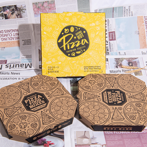Scatola per Pizza Resistente in Cartone Ondulato Riciclabile per <span class=keywords><strong>Consegna</strong></span> di Pizza Surgelata al Forno per <span class=keywords><strong>Consegna</strong></span> <span class=keywords><strong>a</strong></span> <span class=keywords><strong>Domicilio</strong></span> all'Ingrosso - Product Image 4