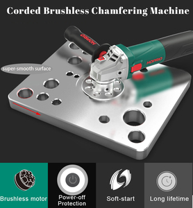 Máquina de biselado de fresado de bordes de grado industrial portátil de mano con motor sin escobillas para procesamiento de tuberías o placas - Product Image 3