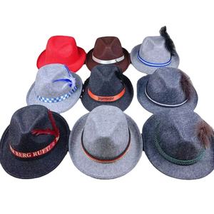 Haiwin Party – <span class=keywords><strong>Costume</strong></span> en feutre de tyrolienne traditionnel suisse, chapeau d'hiver avec plumes pour adultes - Product Image 1