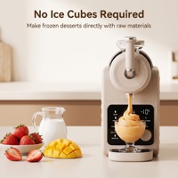 Máquina de helado suave One Touch para mostrador, sin preparación de hielo, multifuncional, para hacer granizados en casa, con certificación CE CB
