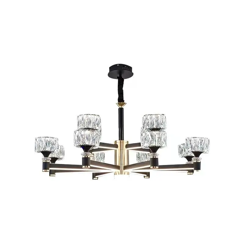 New Nordic Ceiling Lamp Luxury Home Dining Room 6 Arms Lighting Crystal Chandelier Hotel Villa Led Chandelier Light 2024