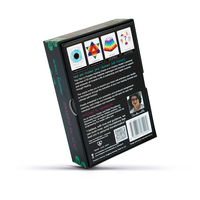 Impression personnalisée, 44 cartes de tarot oracle colorées, style dessiné à la main, double face, avec boîte rigide en deux parties, pour un cadeau spirituel