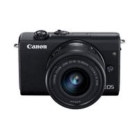 Objectifs d'appareil photo professionnel Canon EOS M200 pour canon, objectif EF-M 15-45mm1:3.5-6.5, appareils photo numériques 4K avec autofocus et autoexposition