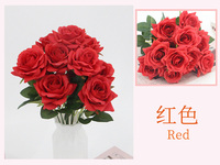 SPR bouquet de mariée soie imitative fleur Multi tête Rose Bundle mariée détient des fleurs pour les accessoires de photographie de mariage fleurs