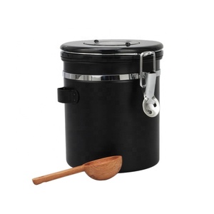 Recipiente para Despensa con Cuchara de Madera y Marcador de Fecha, Bote Hermético para Café Espresso - Product Image 2