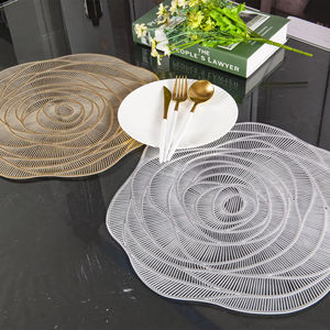 Rozenbloem Indoor En Buiten Eettafel Decoraties Hittebestendige Antislip Plastic Placemats & Pads - Product Image 1