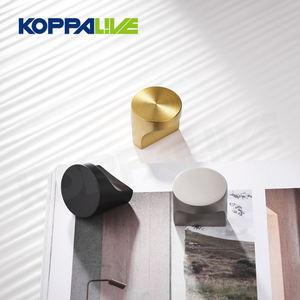 Koppalive tombol laci furnitur nikel kuningan Solid kecil, tarikan jari kabinet dapur hitam Matte unik kreativitas unik - Product Image 2