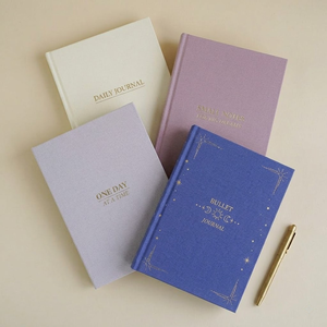 Cuaderno LABON Premium de Tapa Dura con Estampado Dorado, Cuaderno con Puntos, Agenda Diaria con Diseño de Constelaciones, para Regalo de Papelería - Product Image 1