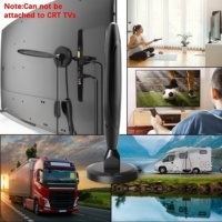 Antena de TV Digital HD de Alto Rendimiento para Interiores, Amplificador de Señal de Largo Alcance de 500 Millas, 4K 1080P, Vista Gratuita ATSC/DVB-T/DVB-T2/ISDB