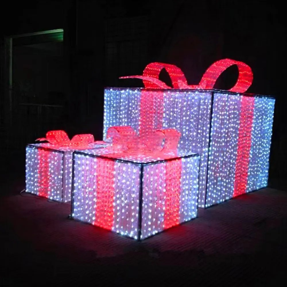 Yeni ürün fantezi Led3D ışık açık dekorasyon noel hediyesi kutu Motif ışık