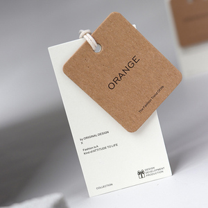 <span class=keywords><strong>Etichette</strong></span> di Lusso Riciclate per Abbigliamento, Cartellini Personalizzati Stampati in Rilievo, <span class=keywords><strong>Etichette</strong></span> Speciali in Cartone per Vestiti con Logo Personalizzato - Product Image 5