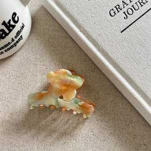 Pince à cheveux en acétate français motif floral, simple, multicolore, taille moyenne, pour femme et fille - Product Image 6