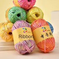 Fil de tissu Hyuna DIY du fabricant, fil pour tapis, sac, 100% polyester, matériau gaze pour chapeau de poupée tissé à la main, vente en gros