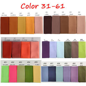 Chales de Chifón de Alta Calidad en 86 Colores al por Mayor, Hijabs Musulmanes Suaves y Lisos de Georgette, Pañuelo para la Cabeza, Hijab de Chifón Burbuja para Mujer - Product Image 4
