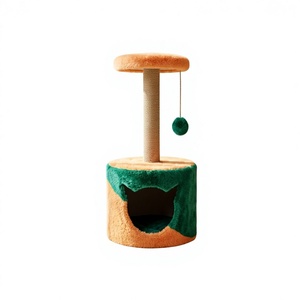 Árbol para Gatos Amistar Gentle Smile Classic de Yute de Alta Calidad con 2 Niveles para Todas las Razas de Gatos y Uso en Interiores - Product Image 1