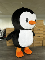 Costume de mascotte de pingouin en peluche gonflable personnalisé en usine pour la location d'Halloween, costume de mascotte de danse, location de costume de mascotte de pingouin dansant