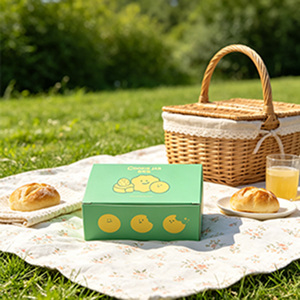 Boîtes à <span class=keywords><strong>biscuits</strong></span> rectangulaires imprimées sur mesure avec logo personnalisé, emballage alimentaire de qualité supérieure, vente en gros - Product Image 4