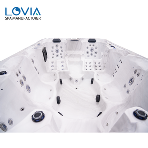 Tubo caliente Bañeras de spa al aire libre 9 personas jakuzzi Whirlpool Pool 3,8 M Spa caliente para uso interior con función de masaje de remojo - Product Image 2