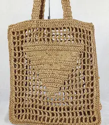 Borsa Ecologica Artigianale da Donna <span class=keywords><strong>in</strong></span> Paglia e <span class=keywords><strong>Rafia</strong></span> per Spiaggia, Vacanze e Shopping - Product Image 5