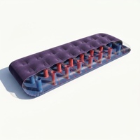 Matelas Gonflable Pliant Portable Personnalisé en PVC Floqué pour Intérieur, Confort Domestique et Camping Extérieur