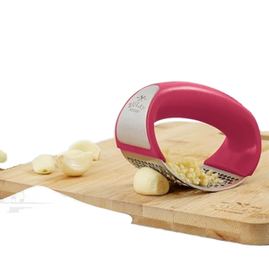 Mutulao Set 2 aksesoris dapur, alat aksesori dapur Set jahe bawang putih Rocker Manual memegang bawang putih tekan Stainless steel alat sayuran - Product Image 2