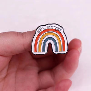 Je Maakt Uit Geestelijke Gezondheid Bewustzijn Revers Pin Regenboog Email Metalen Badge Voor Cadeau - Product Image 3