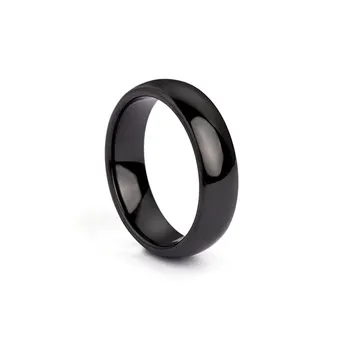 Anéis de cerâmica personalizados elegantes com várias cores disponíveis para homens e mulheres como presentes de festa de casamento