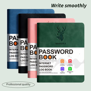 Carnet de notes A6 en similicuir PU de qualité supérieure, 120 pages, pour mots de passe, adresses et numéros de téléphone, en stock, en gros et à prix abordable - Product Image 1