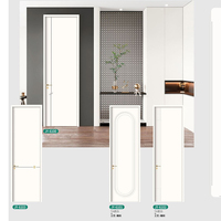 Porte intérieure en bois durable et résistante à l'humidité, porte en MDF sur mesure avec grain de bois, porte de chambre écologique pour projet résidentiel