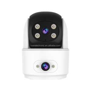 O-KAM Pro 1080P trong nhà ống kính kép CCTV Camera cg996dr với tầm nhìn ban đêm phát hiện chuyển động CMOS cảm biến hỗ trợ lưu trữ thẻ nhớ - Product Image 1
