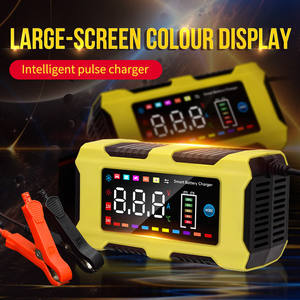 12V6A интеллектуальное импульсное зарядное устройство для автомобилей и мотоциклов, большой экран, разъем Великобритании, стандартный трансграничный продукт - Product Image 4