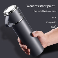 Bouteilles d'eau personnalisées, gobelets isothermes en acier inoxydable, ensemble de 3 tasses, coffret cadeau, chaud et froid