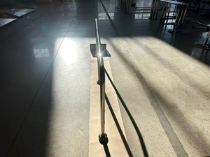 מעקה בטיחות מנירוסטה, התקנה על פני השטח, מחסום להולכי רגל, מעקה בטיחות, הגנה על קצוות, מחסומי תנועה - Product Image 5