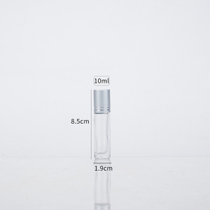 Rodillo de Lujo LK de 10ml con Piedras Preciosas para Botella de Perfume de Vidrio con Superficie Esmerilada y Collar Metálico para Serigrafía - Product Image 2