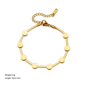 Bracelet pour femme en titane de Dongguan, ne ternit pas, nouveau style japonais et coréen, accessoires de mode en or 18 carats, léger - Product Image 5