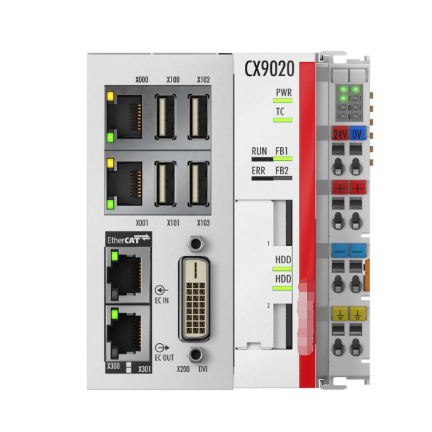 CX9020 Compact Ethernet Controller Suitable for DIN Rail Mounting