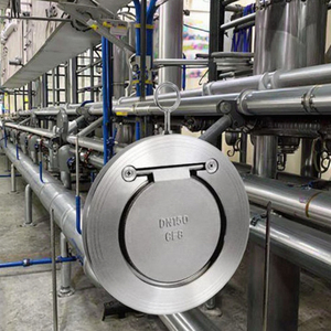 Shanghai Liangong manuale di potenza idraulica DN50 valvola di ritegno a oscillazione singola sportello/tipo Wafer per applicazioni di acqua a Gas - Product Image 4